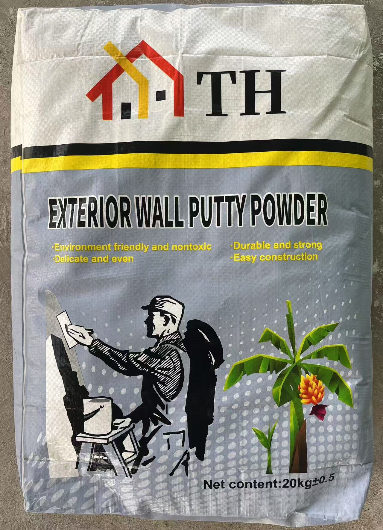 TH Exterior Wall Putty Powder - Grey Package
